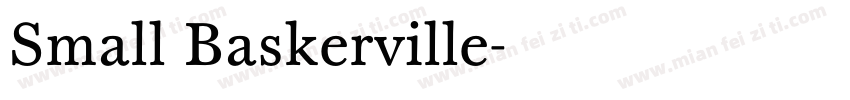 Small Baskerville字体转换